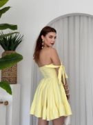 VERO OMUZ BAĞLAMALI ELBİSE resmi